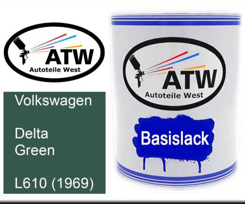 Volkswagen, Delta Green, L610 (1969): 1L Lackdose, von ATW Autoteile West.